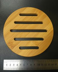 鍋敷き 丸型（竹製）