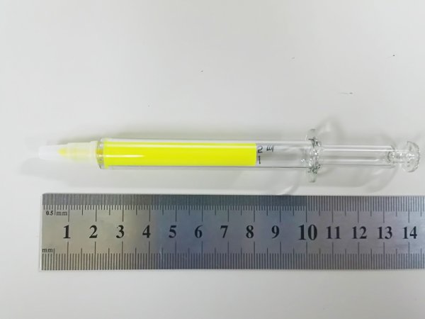 画像3: 注射器 蛍光ペン（イエロー）