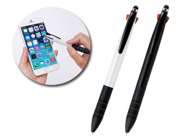画像1: シャープペン付多機能タッチペン