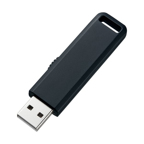 画像1: サンワサプライUSBメモリー　USB2.0　ブラック